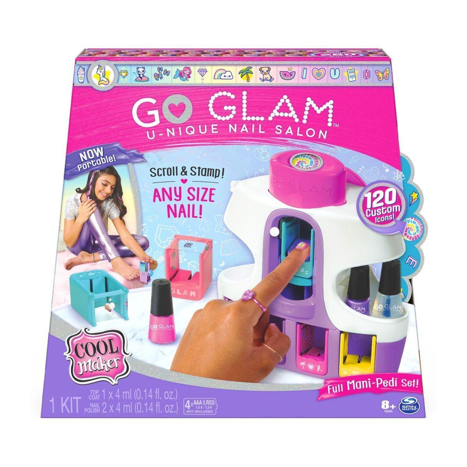 Set Manicure/ Pedicure Niñas 250 Estampados de Uñas "Go Glam" - Cool Maker-0