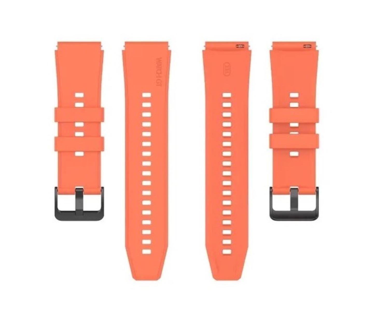 Correa Compatible Con Huawei Gt-gt2-gt3 46mm 22mm Naranja-5