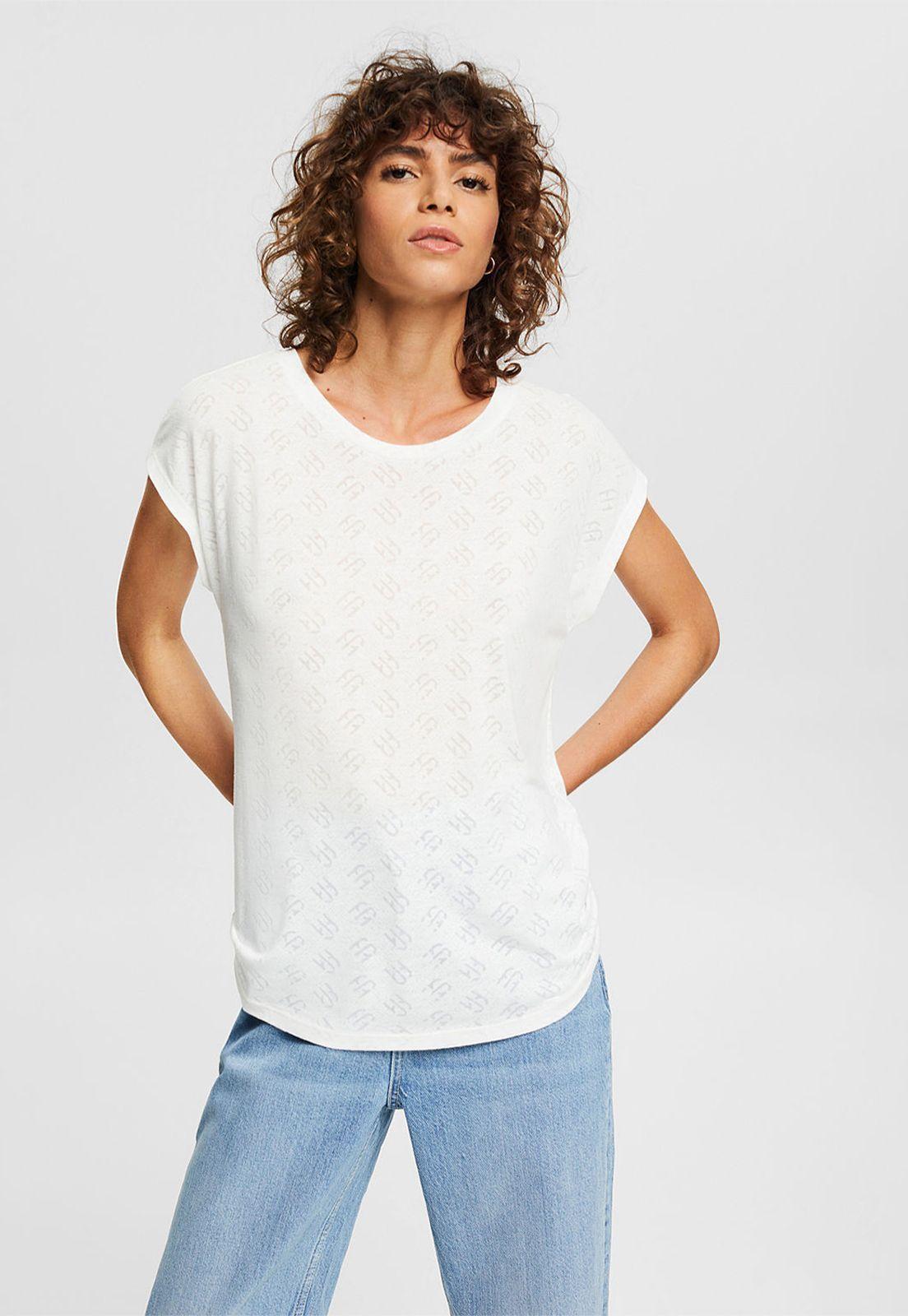 Polera Con Monogramas Esprit-0