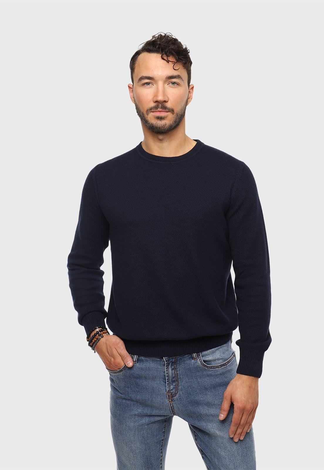 Sweater Texturado Cuello Redondo Arrow-0