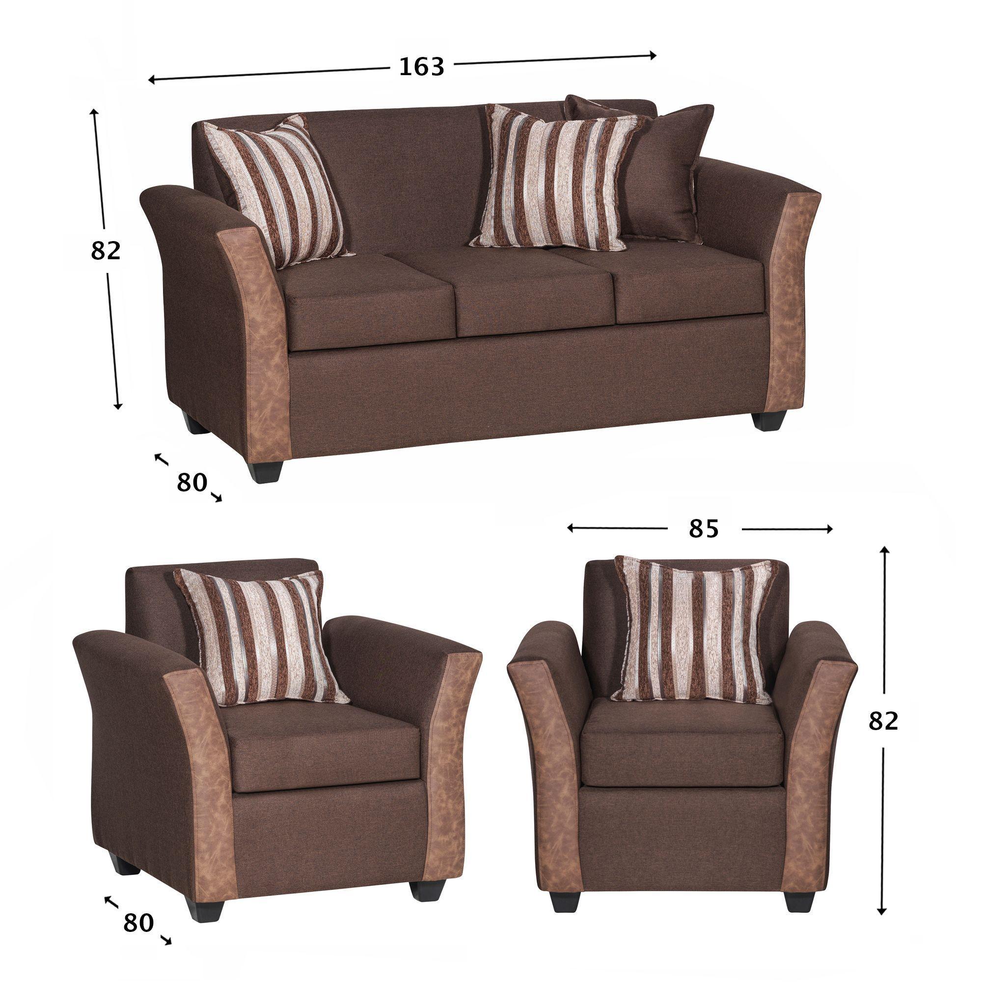 Juego de Living Calafquén Chocolate 3-1-1 Cuerpos-1