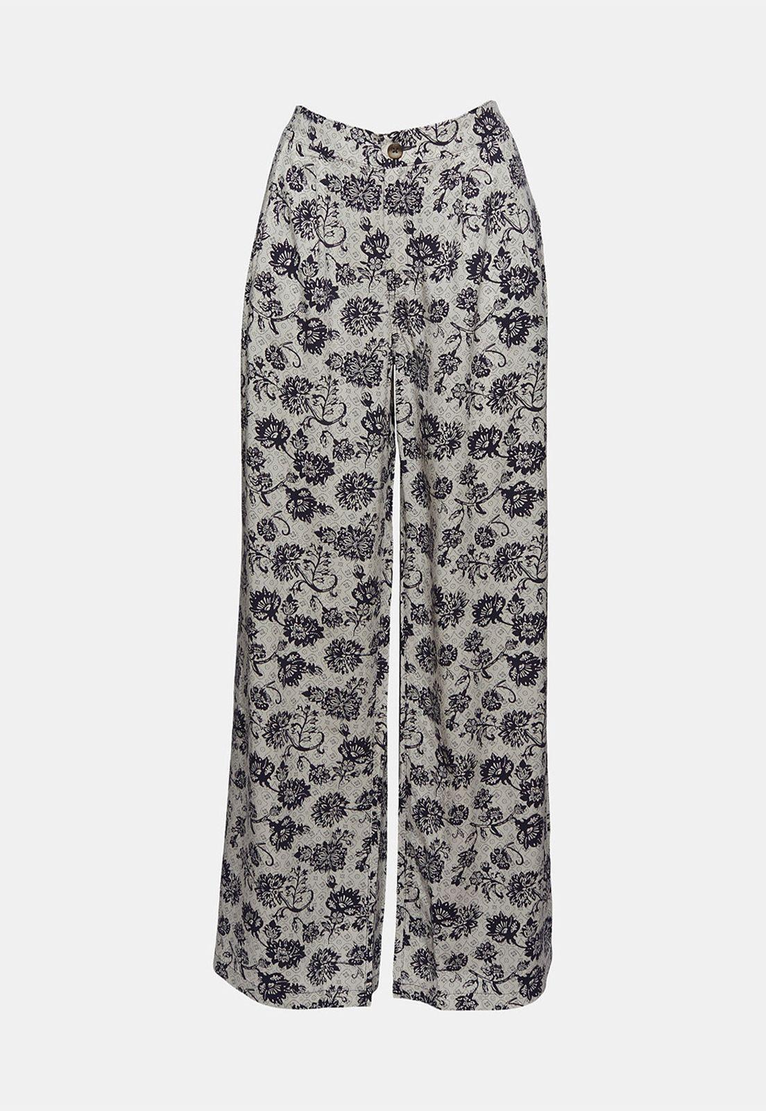 Pantalón Mujer Fluido Con Estampado Esprit-3
