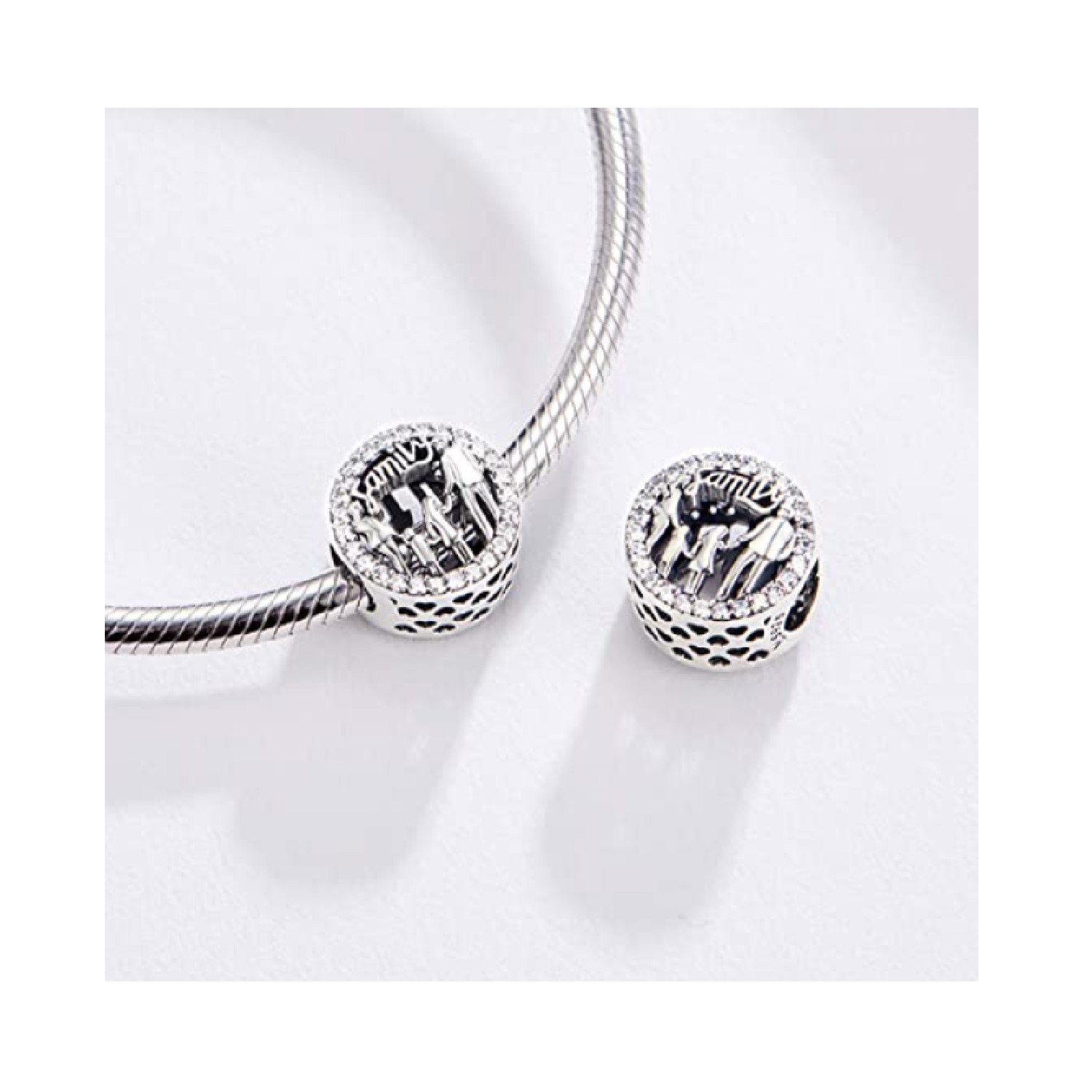 Charm "Family" en Plata Fina 925 SILVER HEART-2