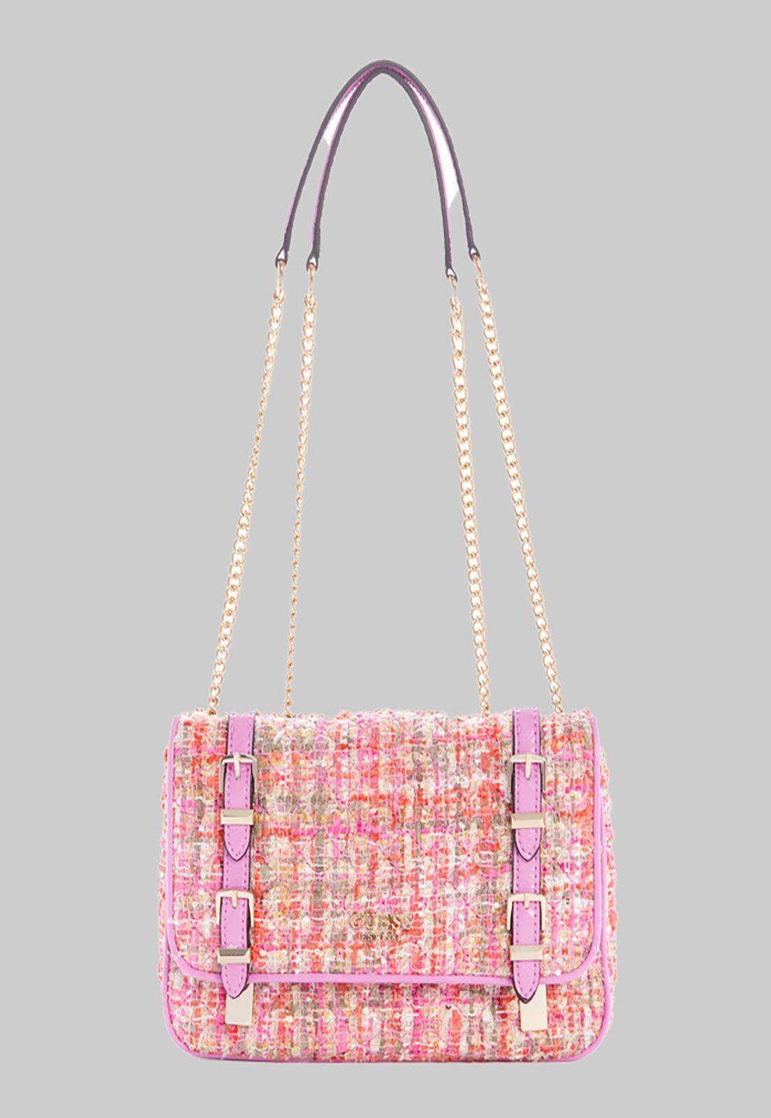 Cartera Guess Adam Convertible Xbody Flap Fmu Rosado-0