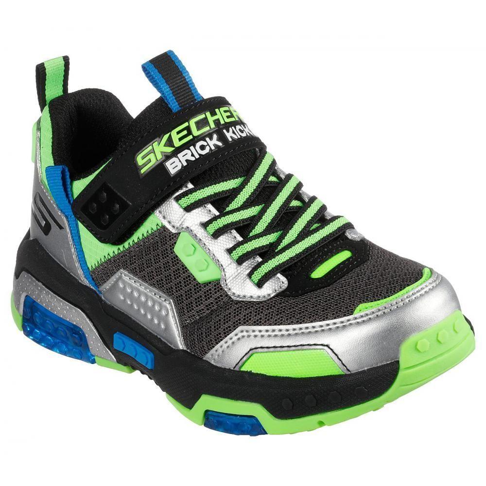Zapatilla Niño Brick Kicks 2.0 Plateado Skechers-1