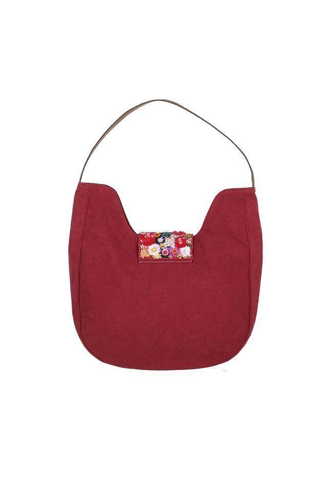 Cartera Hombro Lupe Burdeo Humana-1