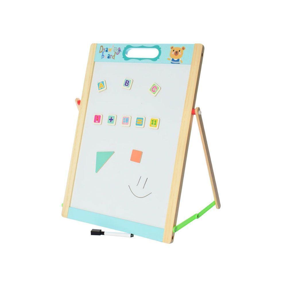 Pizarra Didáctica Magnética Doble Atril Niños Tangram-0