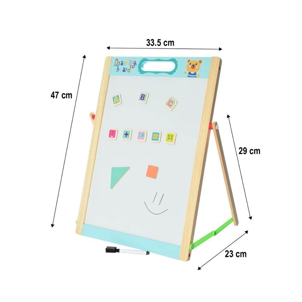 Pizarra Didáctica Magnética Doble Atril Niños Tangram-1