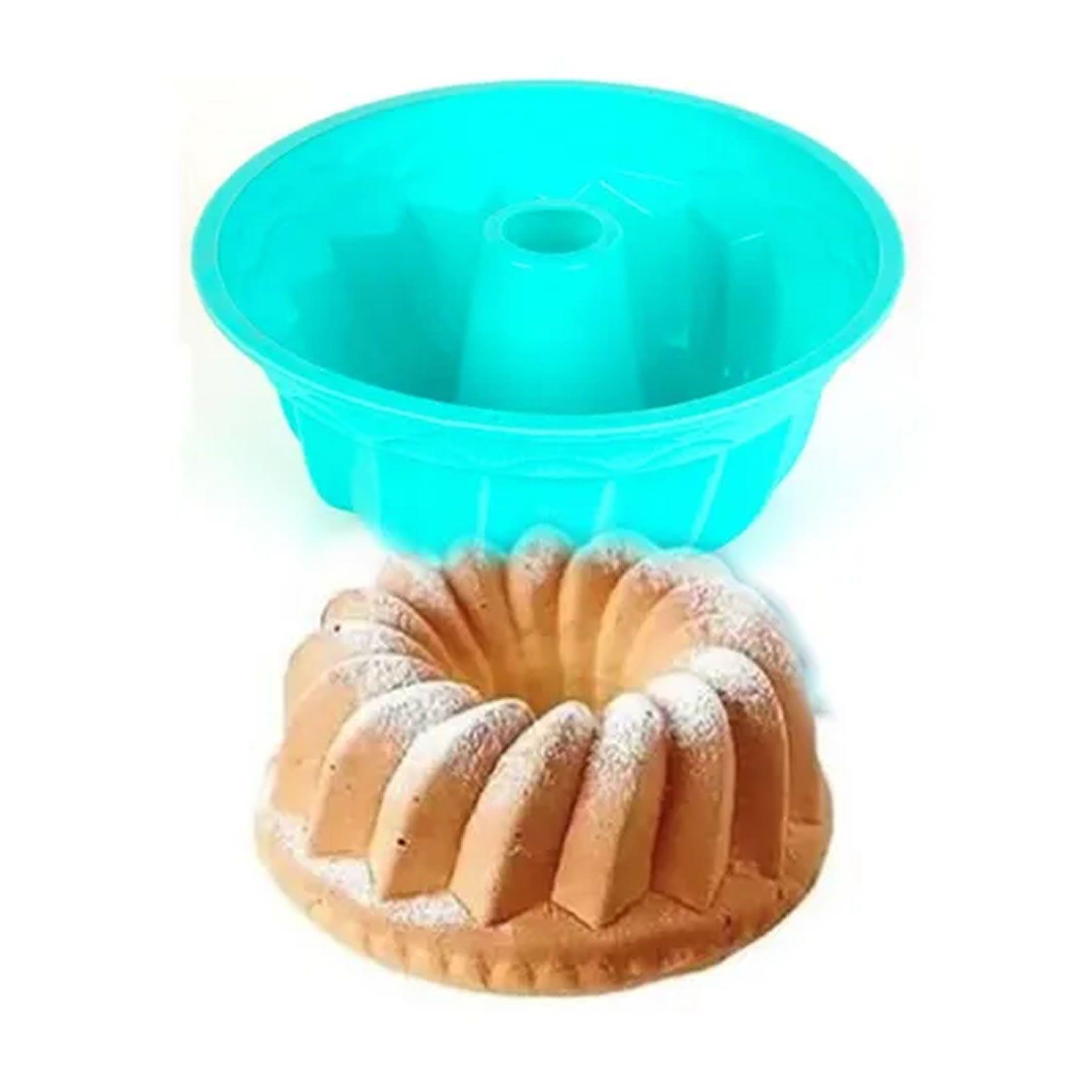 Molde Queque De Silicona  23cm Ideal Horno ricos postres-3
