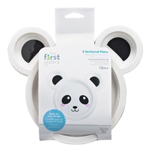pack 2 platos seccionados panda the first years-2