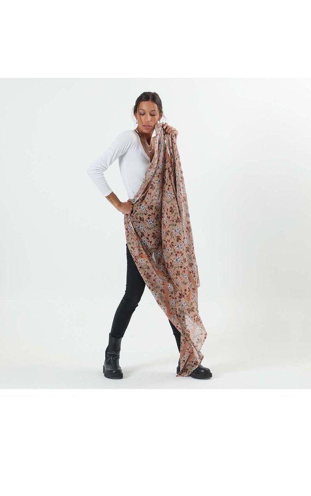 Pañuelo Estampado Rosado Garden i-D-1