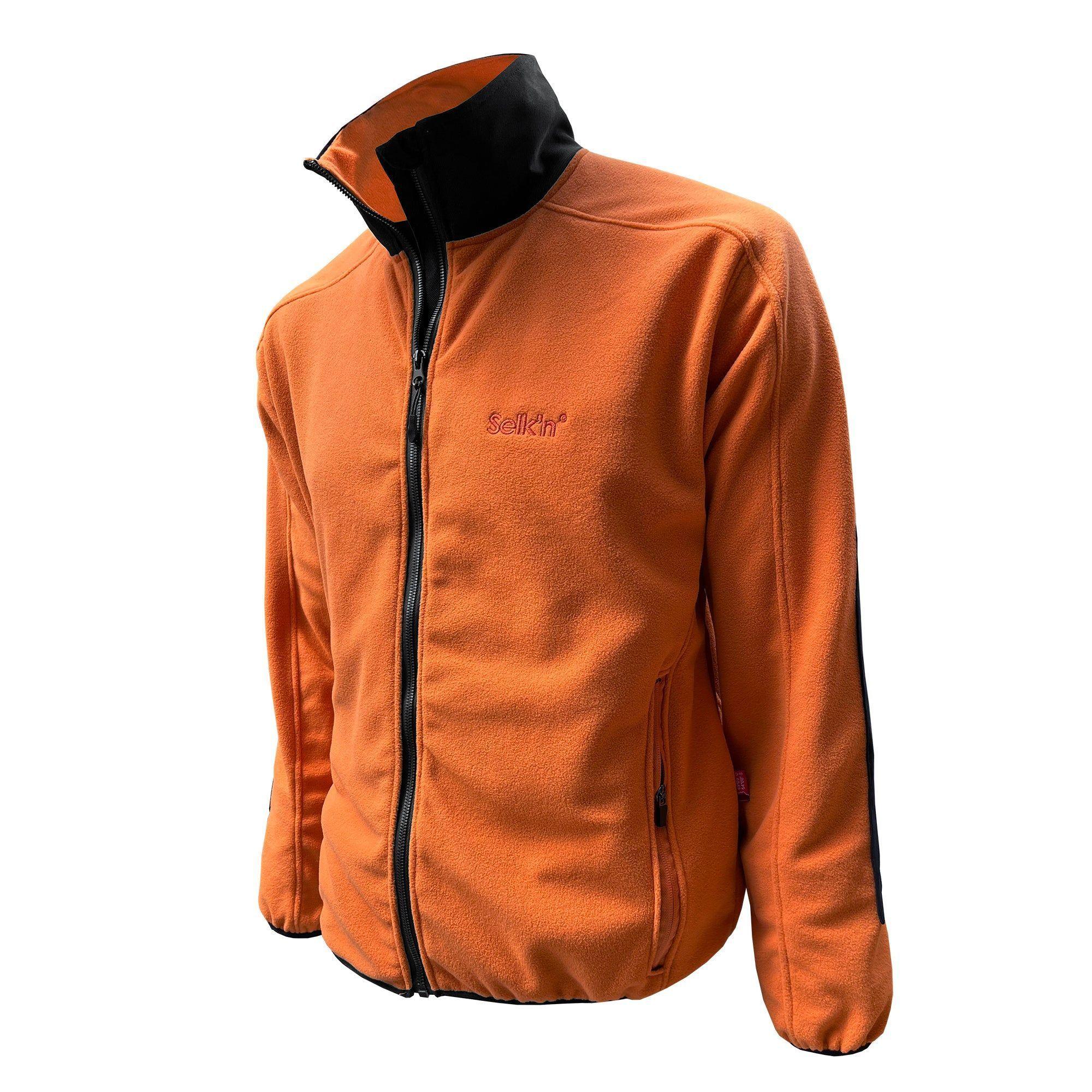 Chaqueta de Polar TMF'200 Modelo Hombre Color Naranjo-3