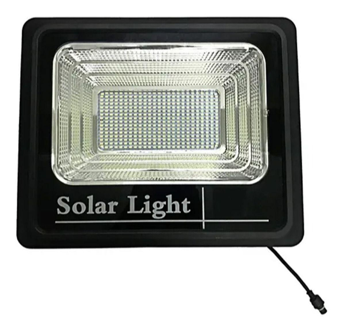 Foco Solar 200w + Panel Solar + Control / Ip67 408 Led-1