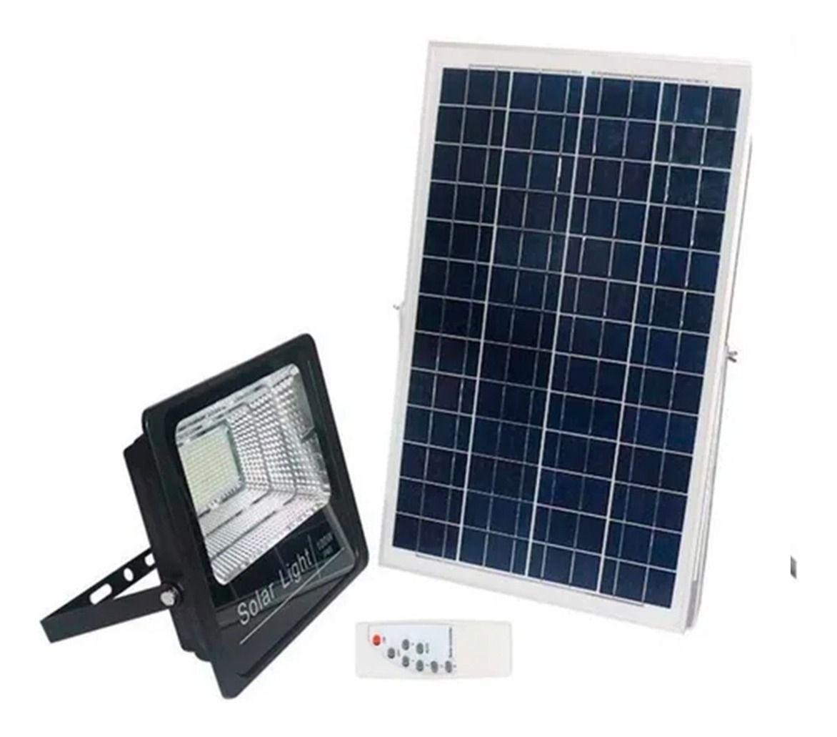 Foco Solar 200w + Panel Solar + Control / Ip67 408 Led-4