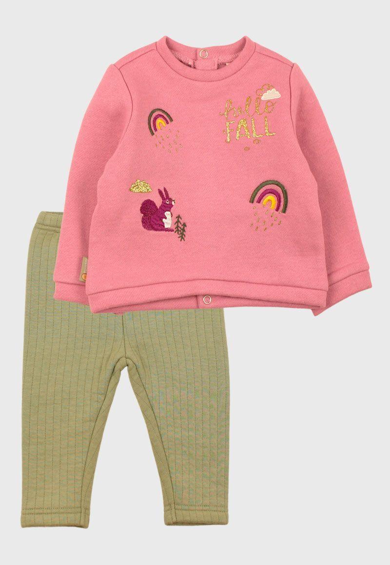 Buzo Newborn Bebé Niña Cotton Bordado Rainbow-0