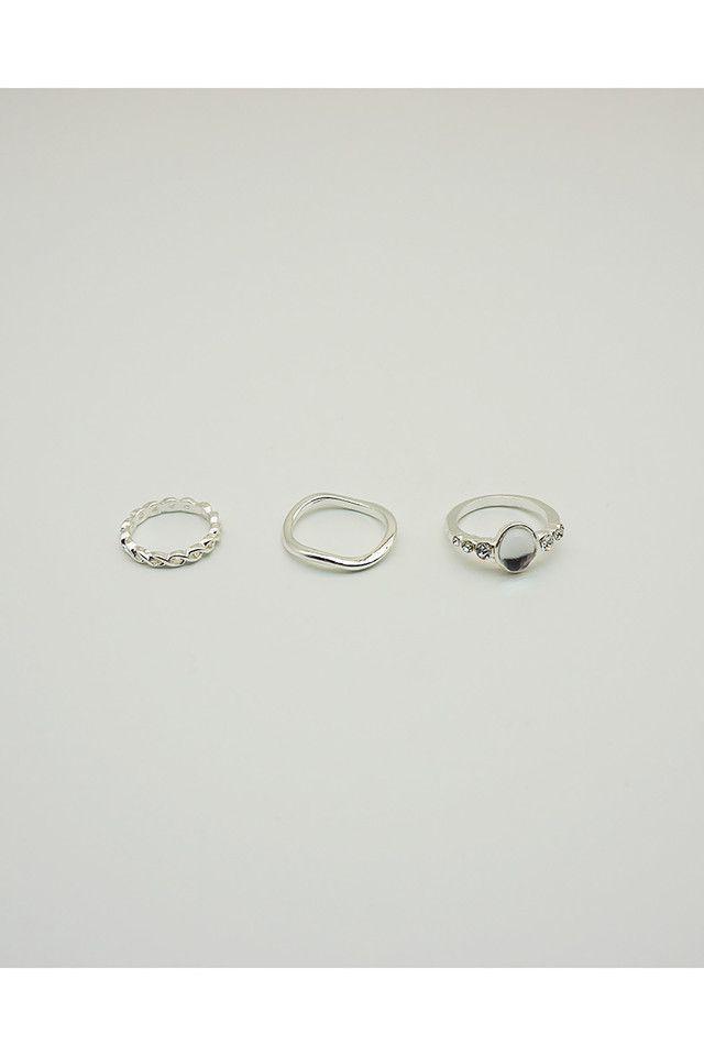 Anillo Set Mirror Plateado I-D-0