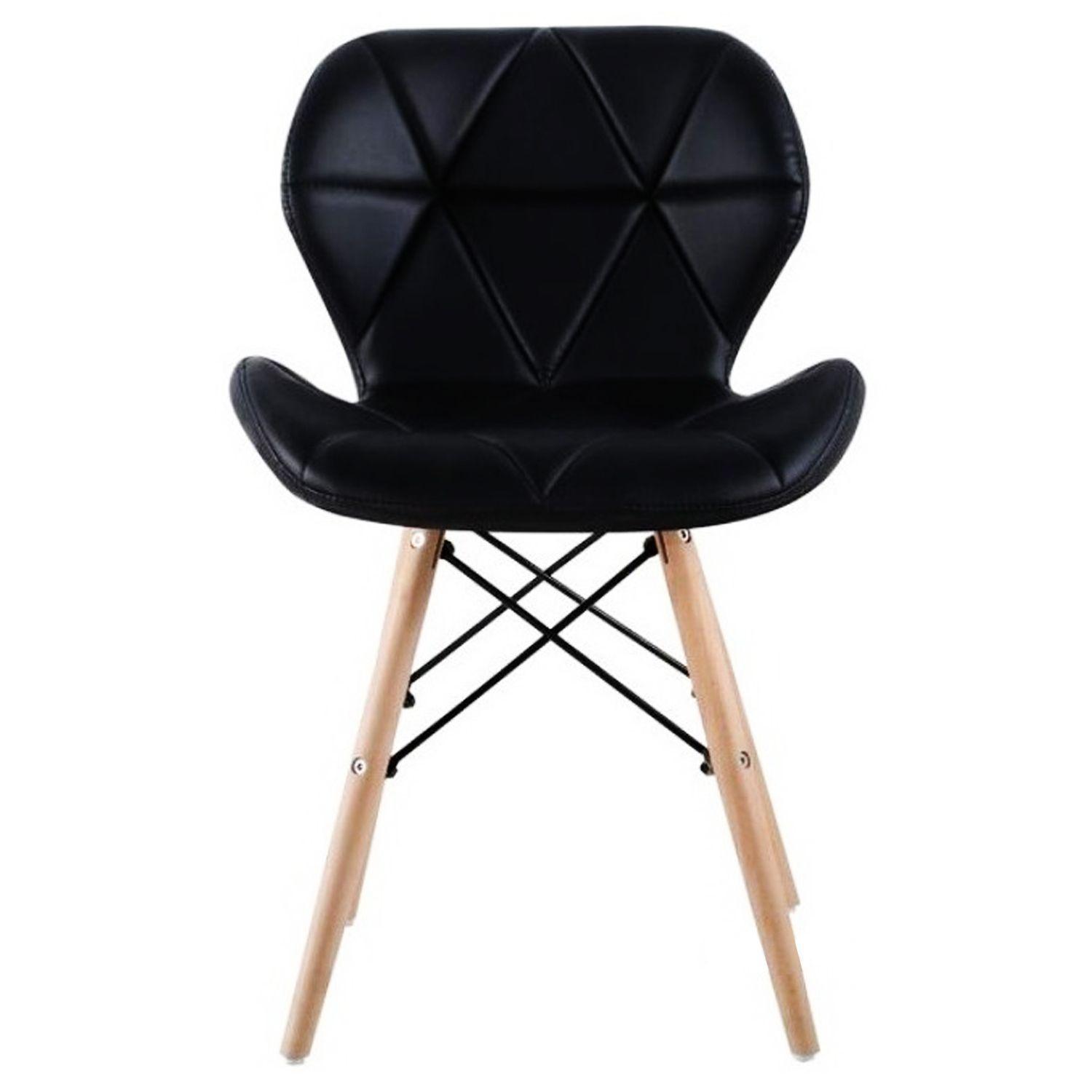 Silla Eames Acolchada Patas Madera-4