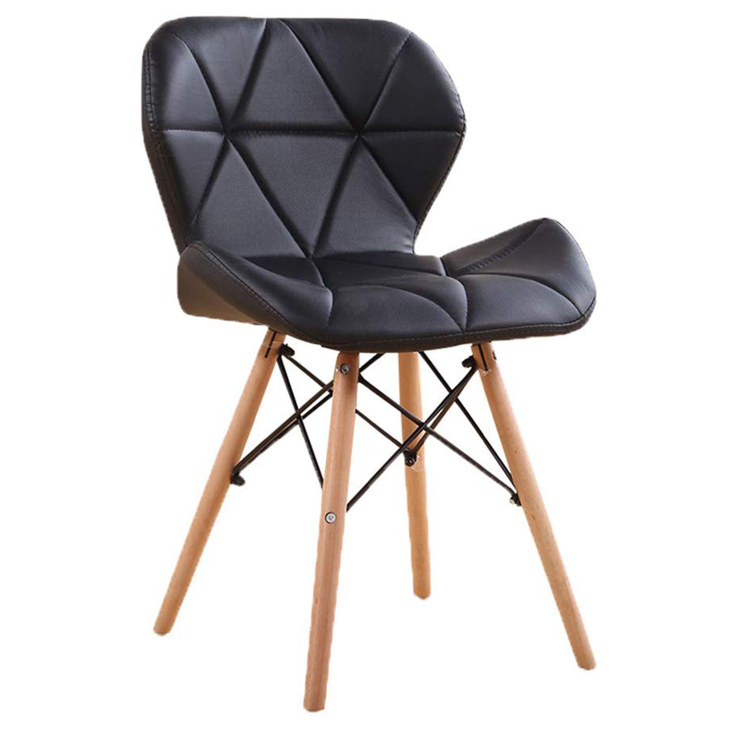 Silla Eames Acolchada Patas Madera-0