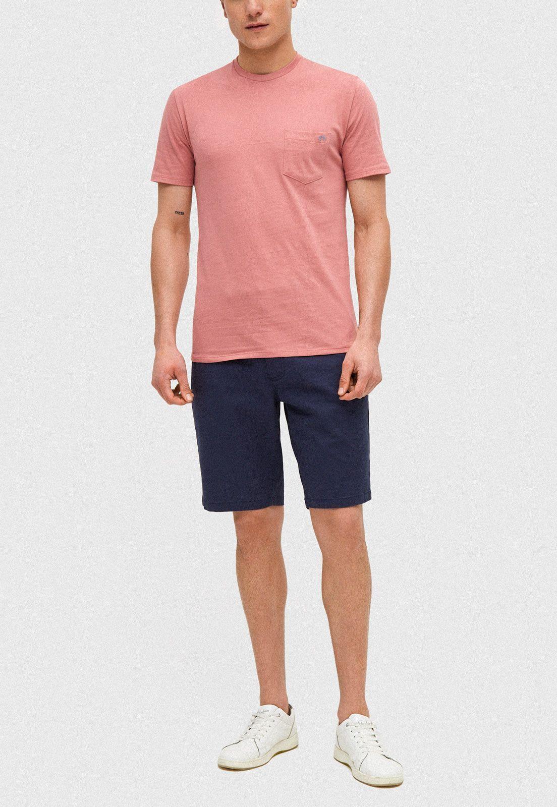 Polera Crew neck Marco Coral-2