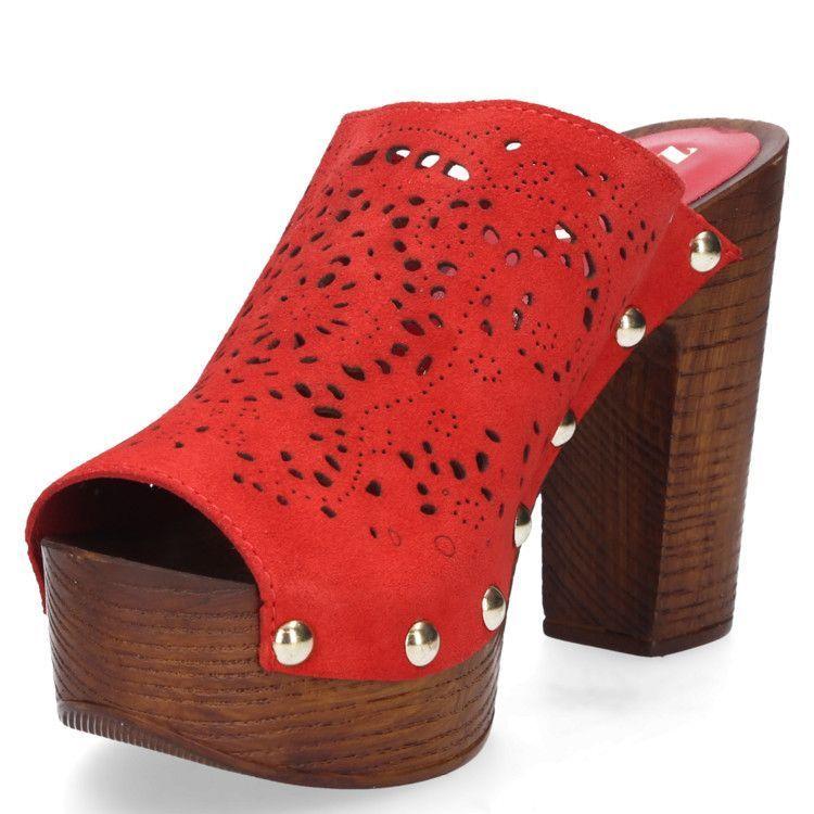 Sandalia Casual Mujer Zappa - U522 Rojo-4
