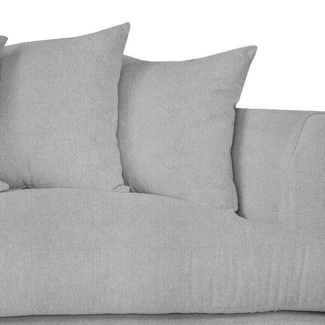 Sofá 3C Yoko Lino Gris Claro-2