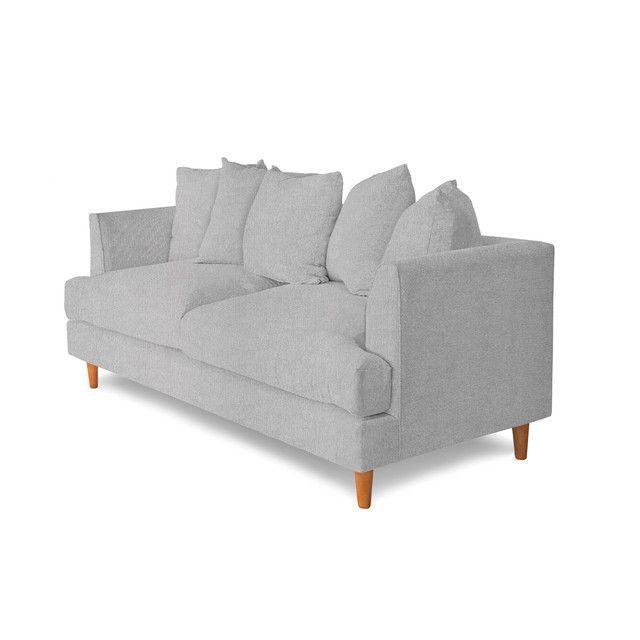 Sofá 3C Yoko Lino Gris Claro-0