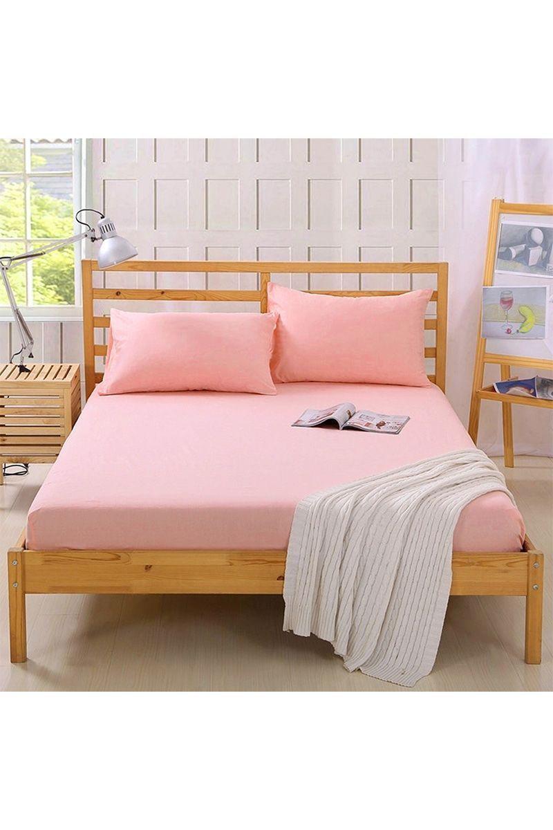 Juego de Sábanas de Microfibra Basic King Rosado-0