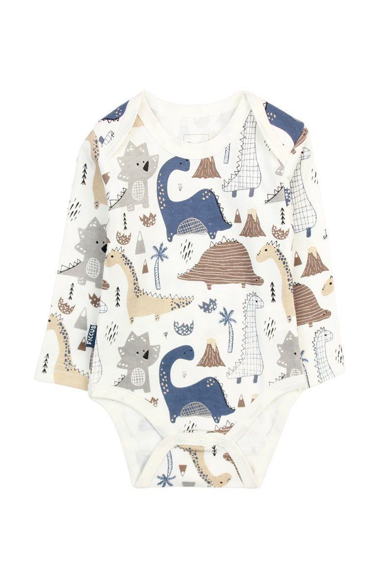 Set body newborn niño m/larga jurassic 100-1