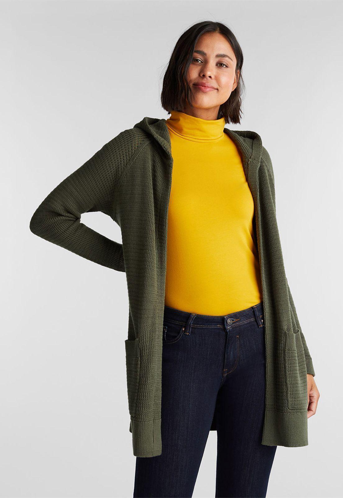 Cardigan Mujer Abierto Con Capucha Esprit-0