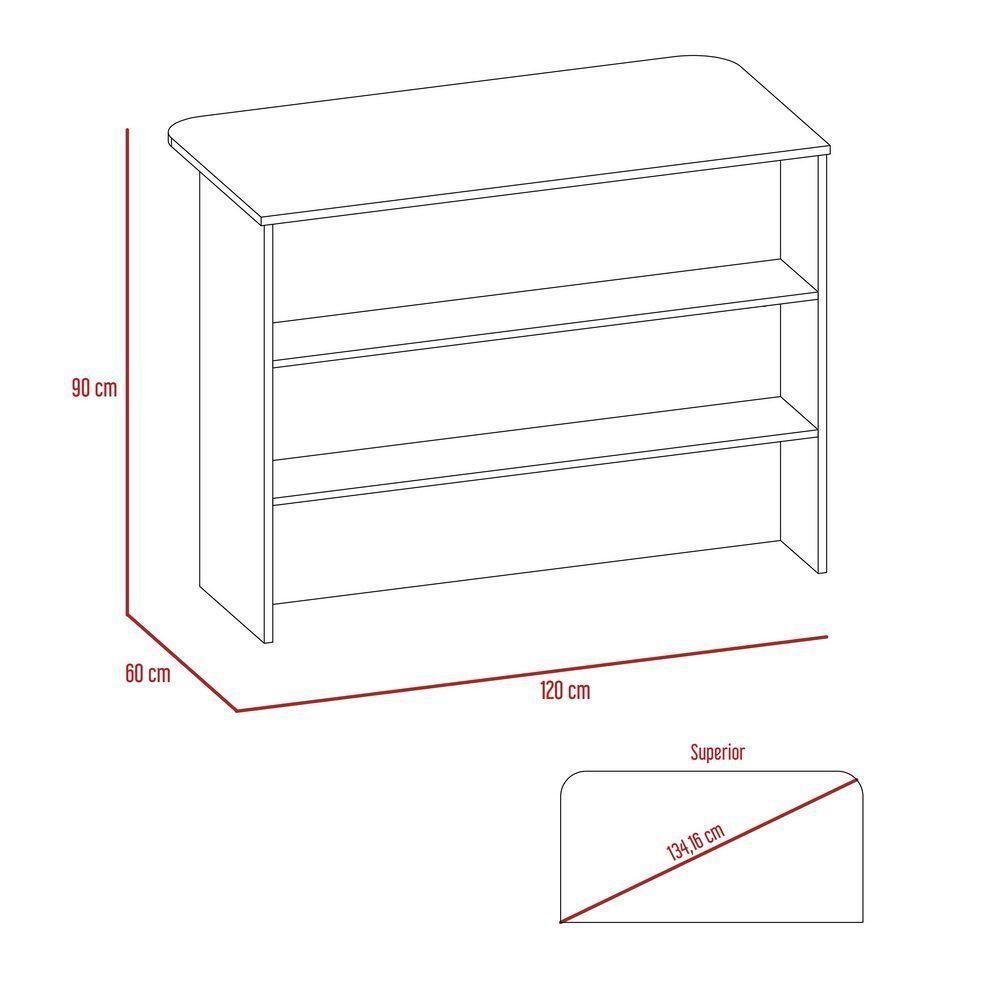 COMBO KITCHEN 48 MUEBLE COCINA 90 + BARRA DE COCINA + OPTIMIZADOR - BLANCO-4