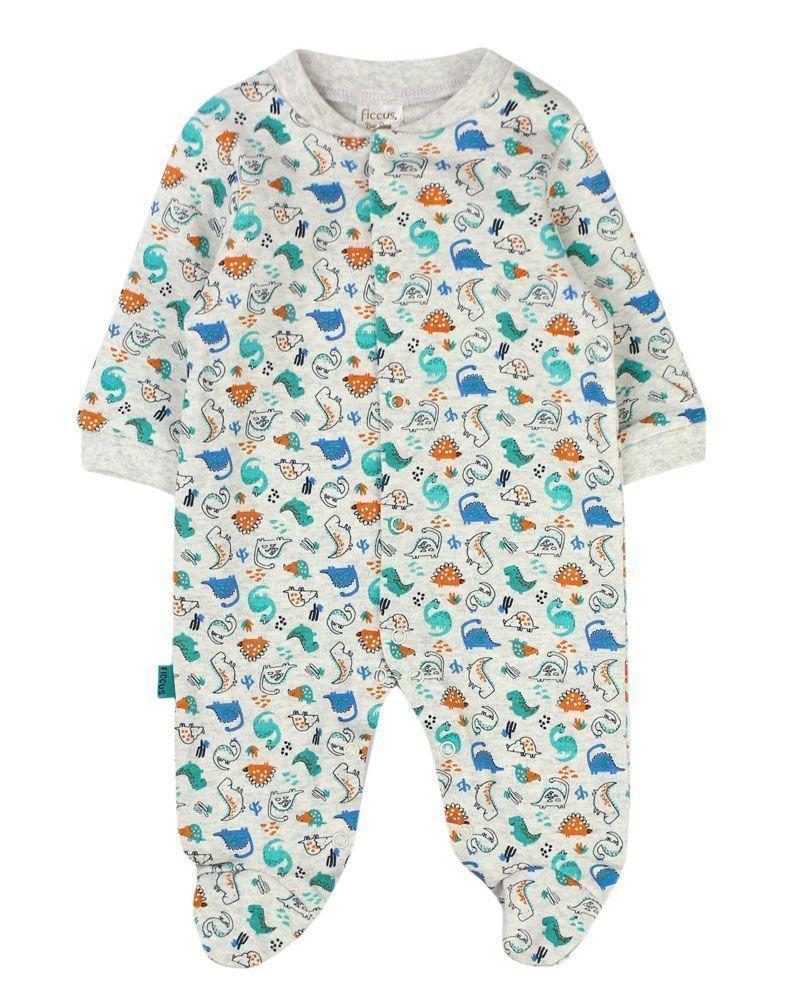 Pijama New Born Niño Enterito Algodón Ficcus-0