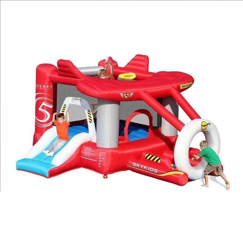 Juego Inflable Avion Rojo Hbbz019 Play Plaza-1
