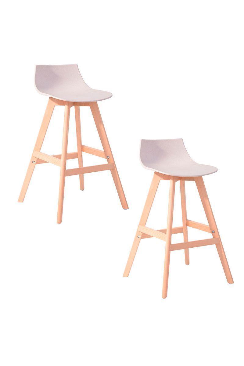 Pack 2 Pisos Bar Bistró Taburetes Reposapiés-0
