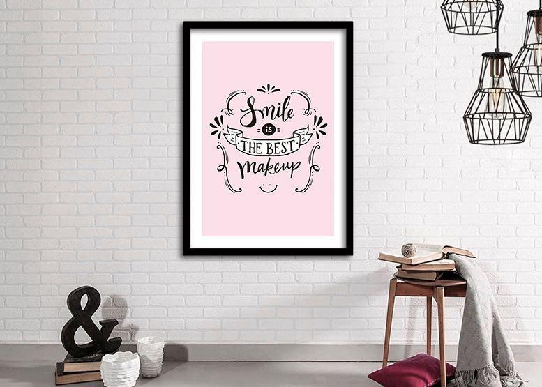 Cuadro 70x50 cm ilustración Sonrie-1