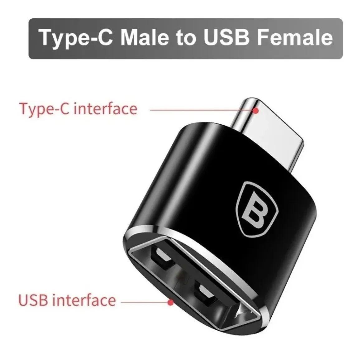 Adaptador Usb-c Macho A Usb Hembra 3.0 Baseus - Original-6