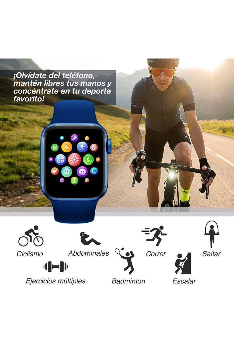 Reloj Inteligente Smartwatch X6 Azul-3