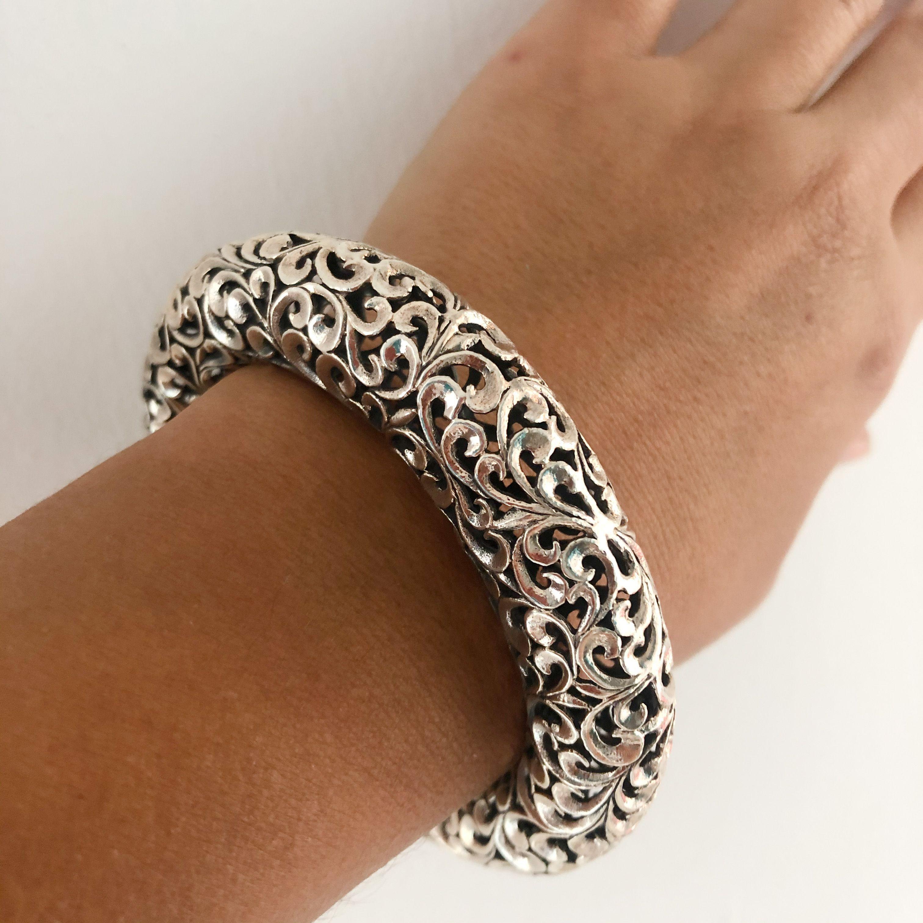 Brazalete Calado Plata-3