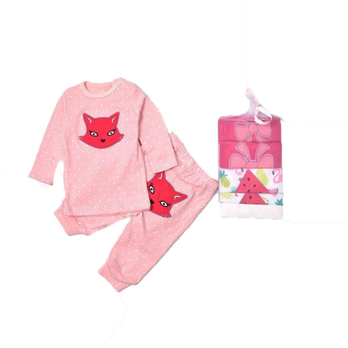 Pijamas Manga Larga Bebe Set 2 Conjuntos niña-2
