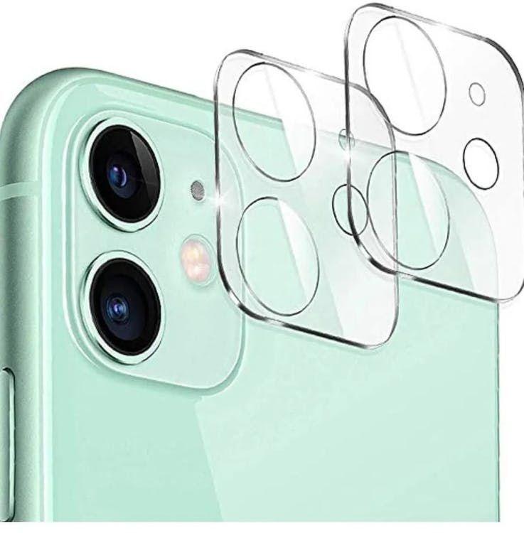 Pack X2 lamina vidrio Templado Transparente + Protector de Camara iphone 12-2