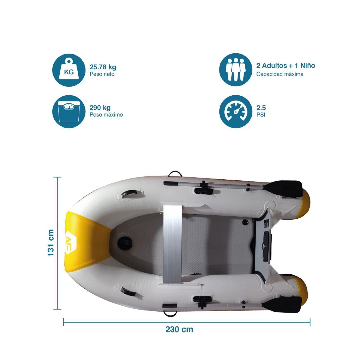 Bote Inflable Airdeck 3 pers – Caddis-2