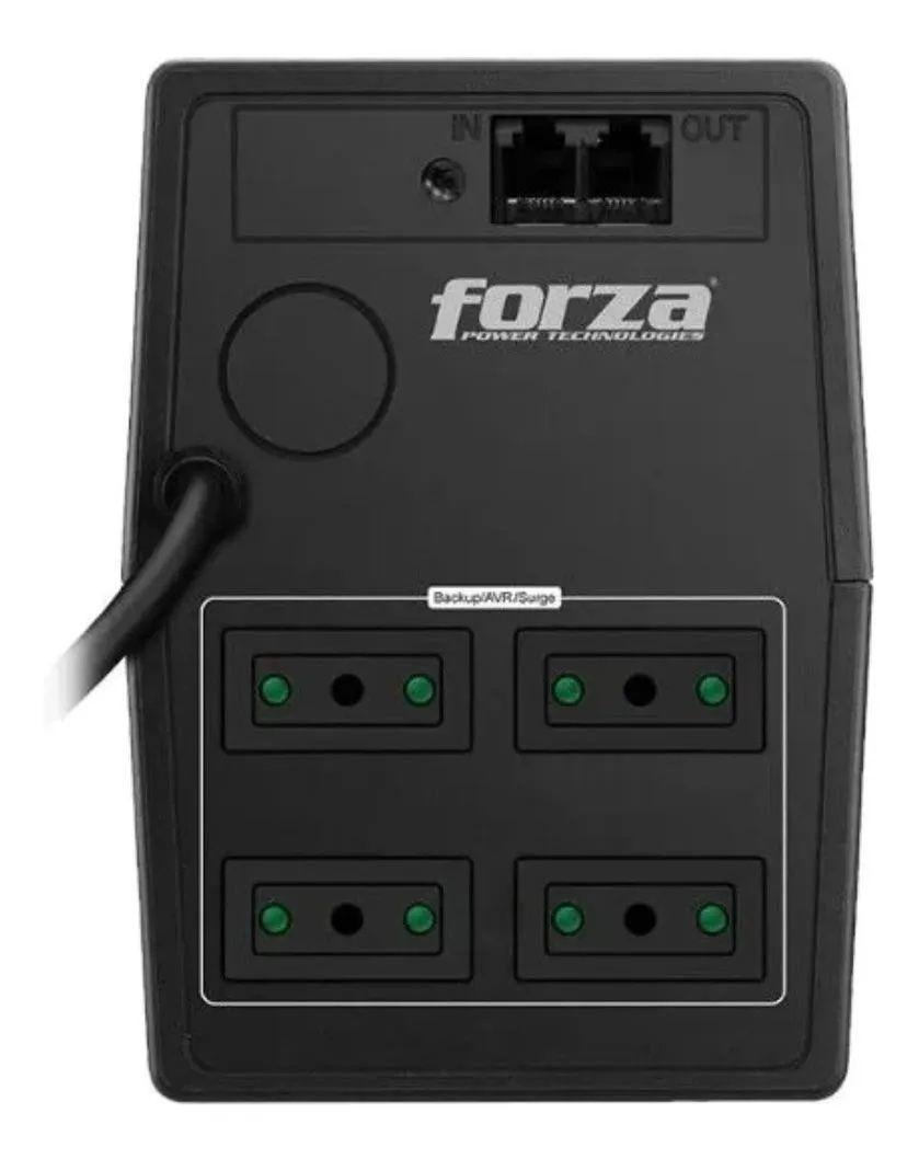 UPS Forza NT Series NT-502C 500VA entrada y salida de 220V con entrada de 162V/268V CA negro-1