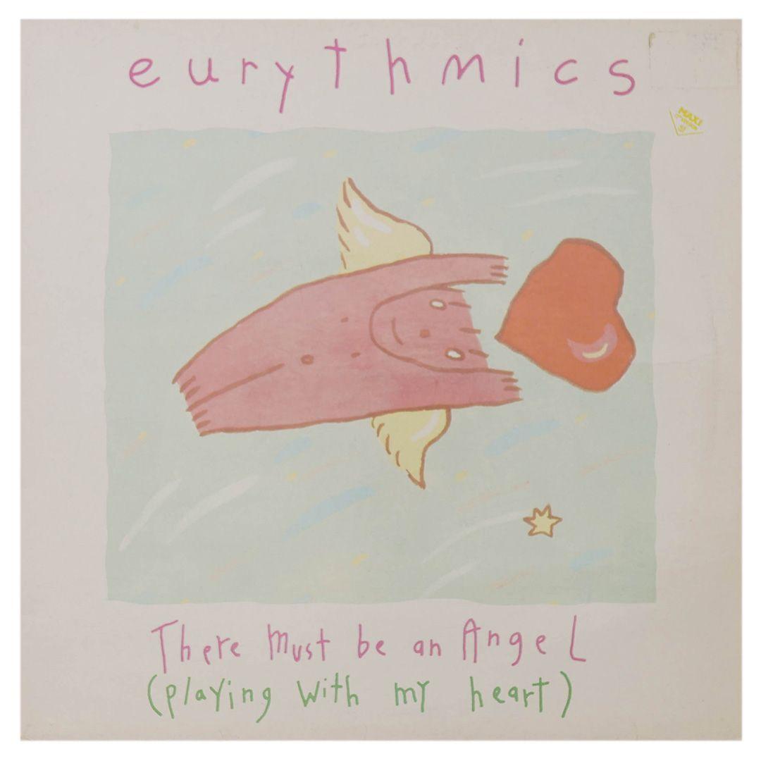 EURYTHMICS - THERE MUST BE AN ANGEL (PLAYING WITH MY HEART) 12" MAXI SINGLE VINILO USADO-0