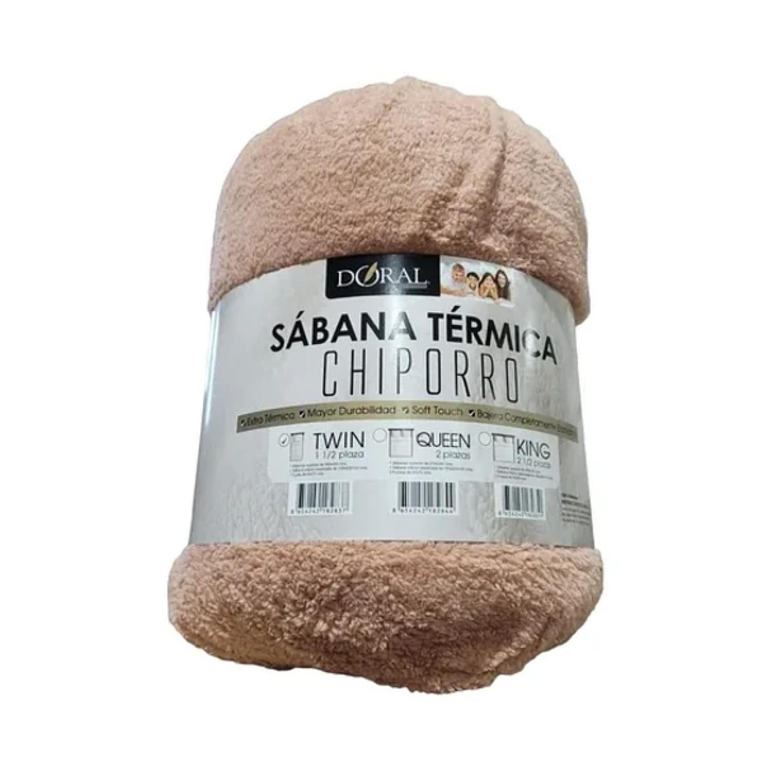 Juego De Sabanas Termica Chiporro 1.5 Plazas Lisa -2