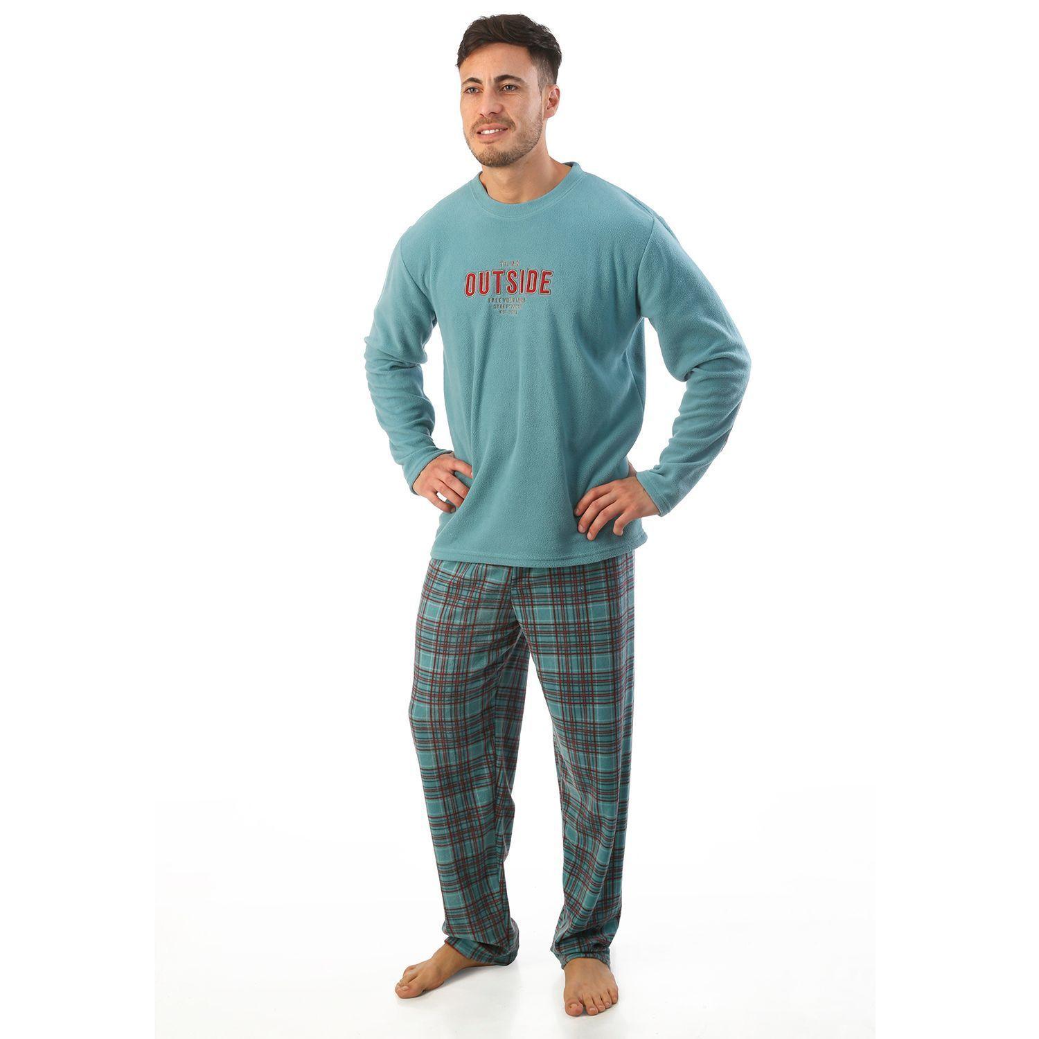Pijama Hombre Polar Escocés-1