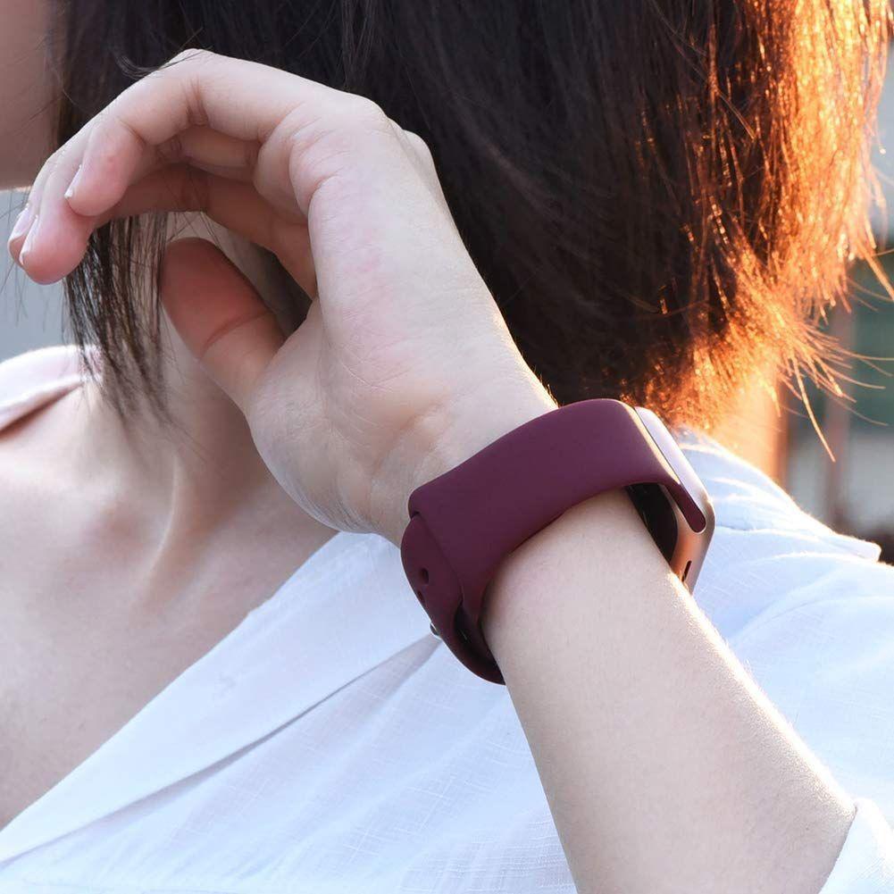 Correa Boton Compatible Iwatch Apple Watch Rosado Claro 42-44-45MM-4