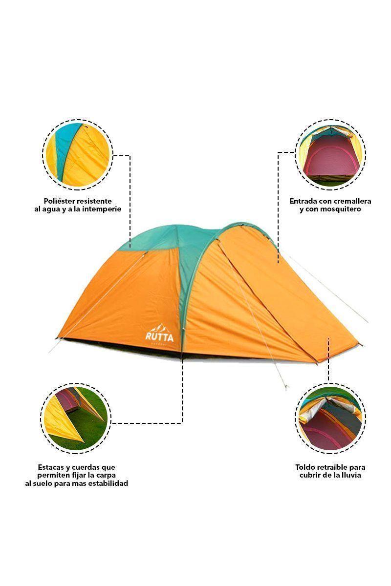 Carpa Camping 2 a 3 Personas Outdoor Amarillo-49