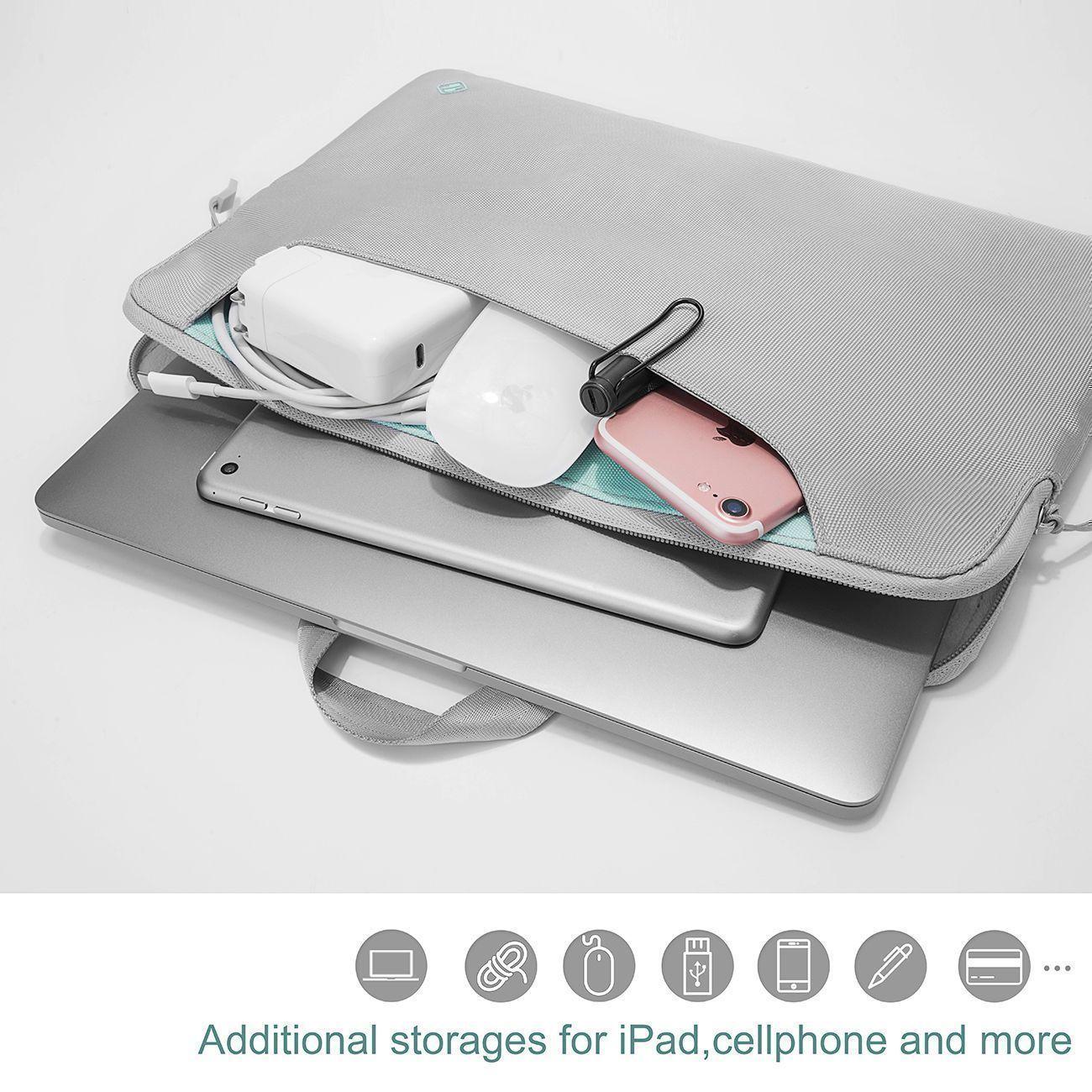 Tomtoc - Funda A21 Para Macbook Hasta 15" - Gris-2