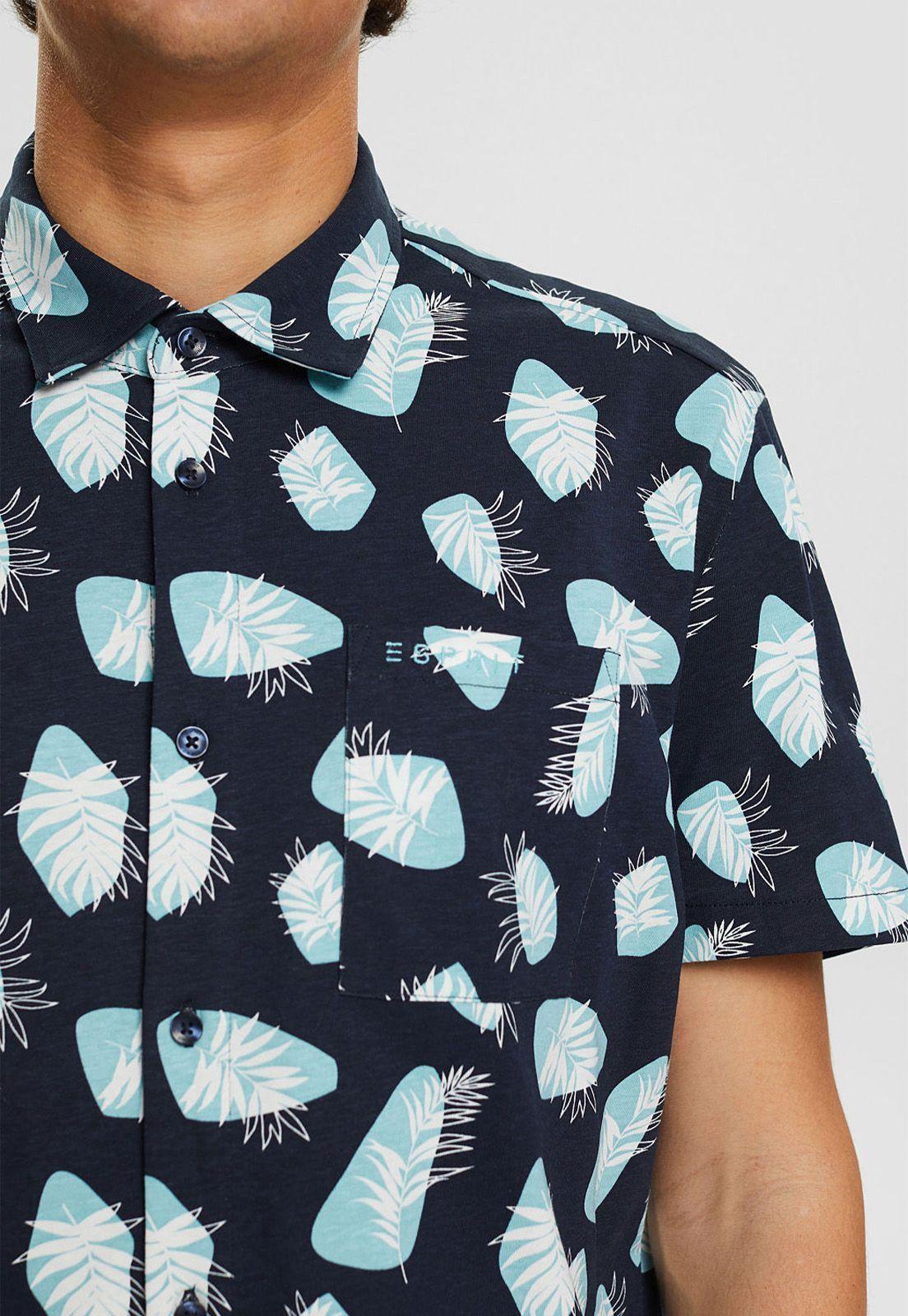 Camisa Manga Corta Esprit Azul marino-2