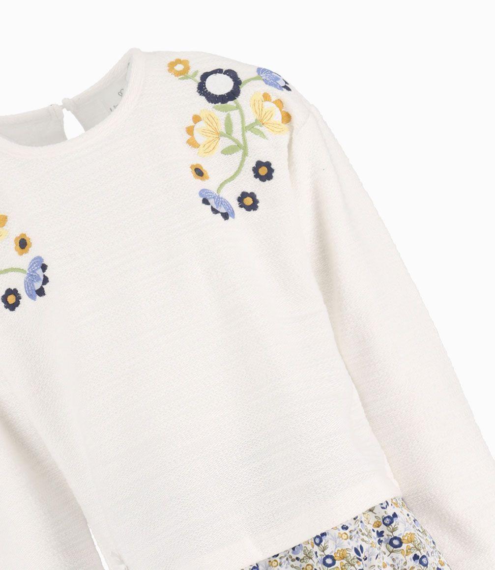 Conjunto Polera y Leggins Niña Crudo Limonada-1