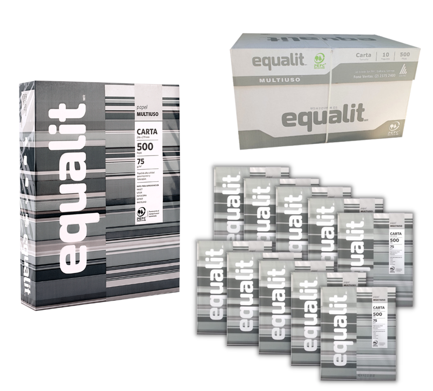Pack 10 Resma Carta 500 Hojas Equalit-1